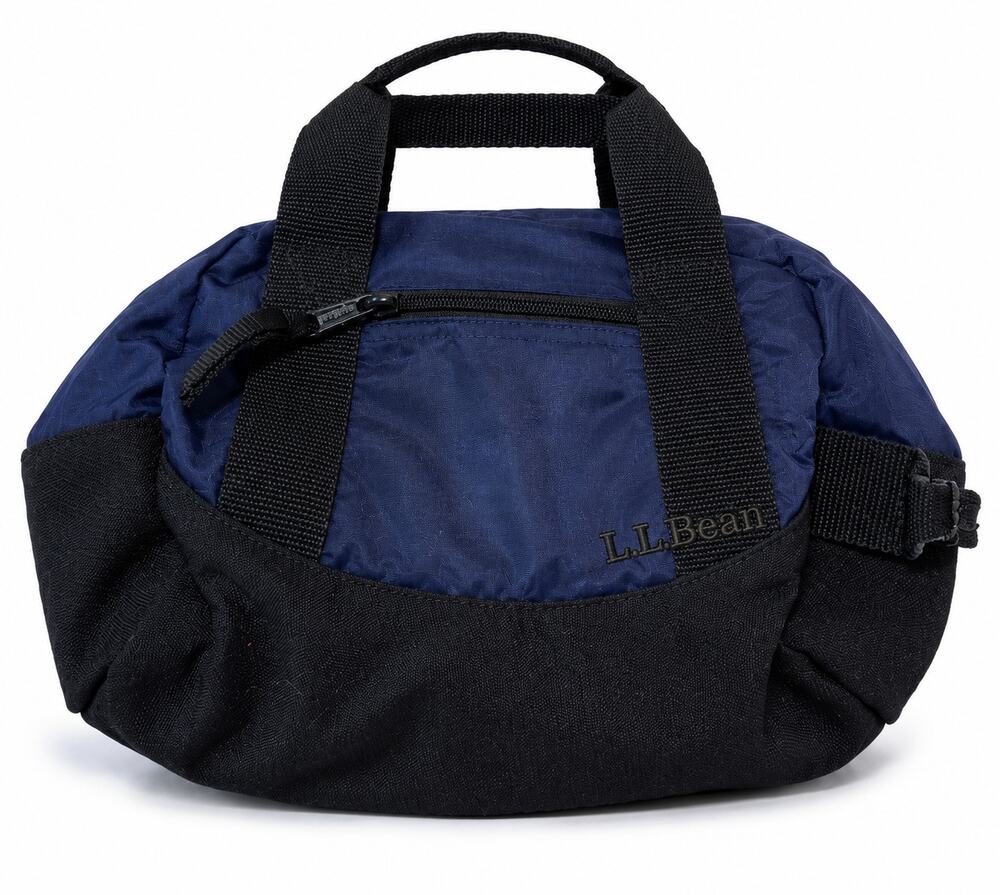 L.L.Bean Hanging Travel Toiletry Bag Navy Black Organizer Dopp Kit Medium